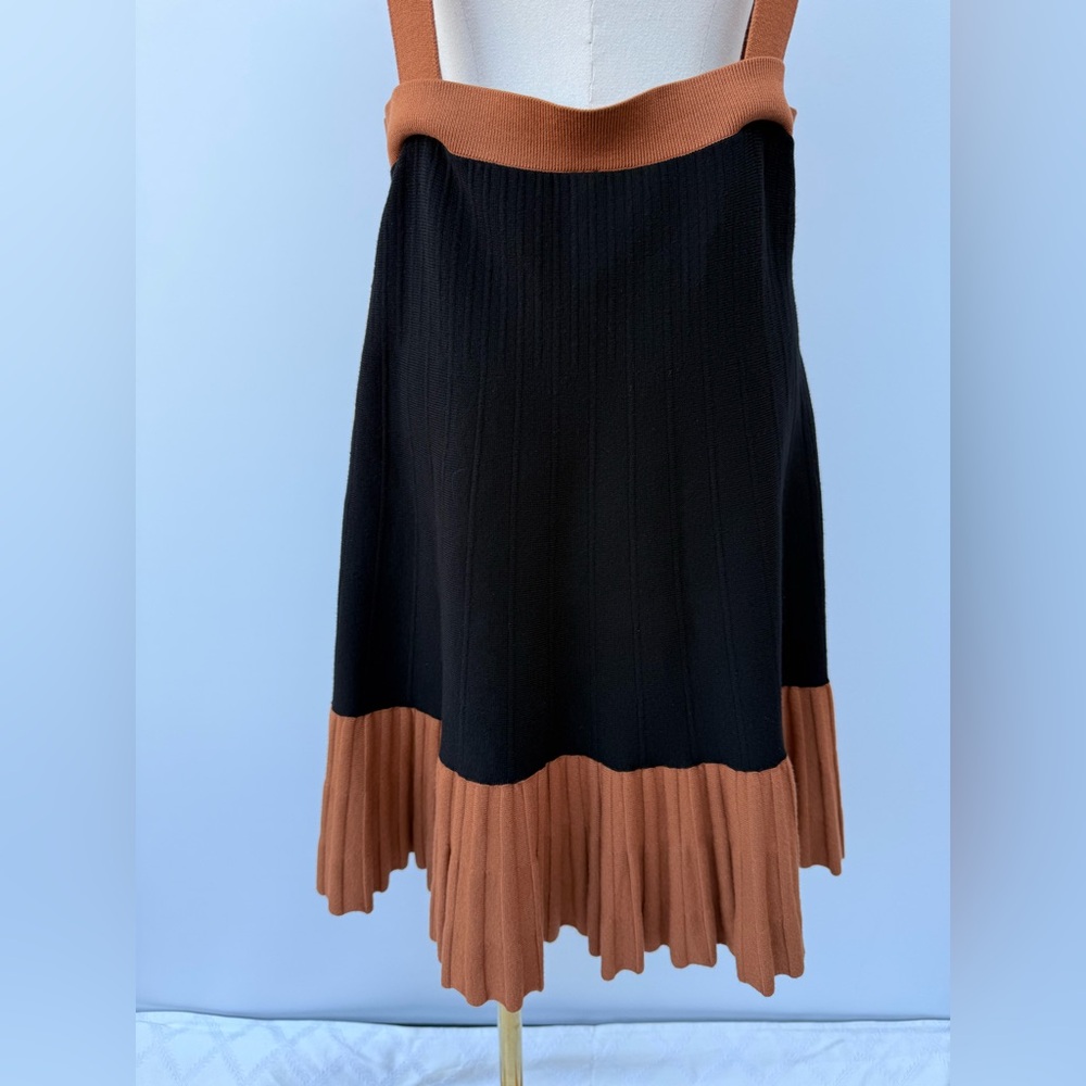 Anthropologie Open Back Color Block Pleated Knit Dress Size Large - Picture 13 of 15
